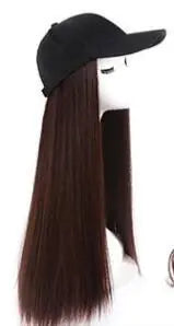 Ladies' Long Curly Hair Hat with Wig Net Fashion Accessory